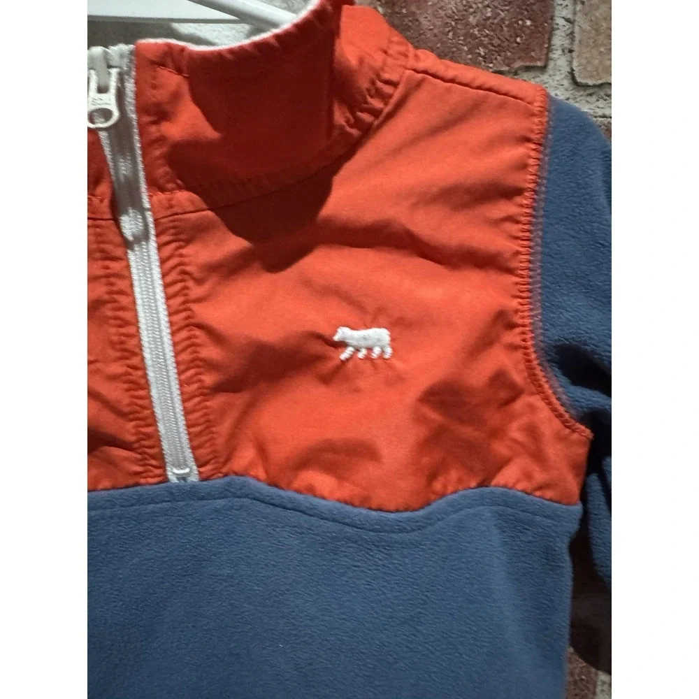 Carter's Boy 18 Months‎ Logo Fleece Collared Jacket Pull Over Zip Up